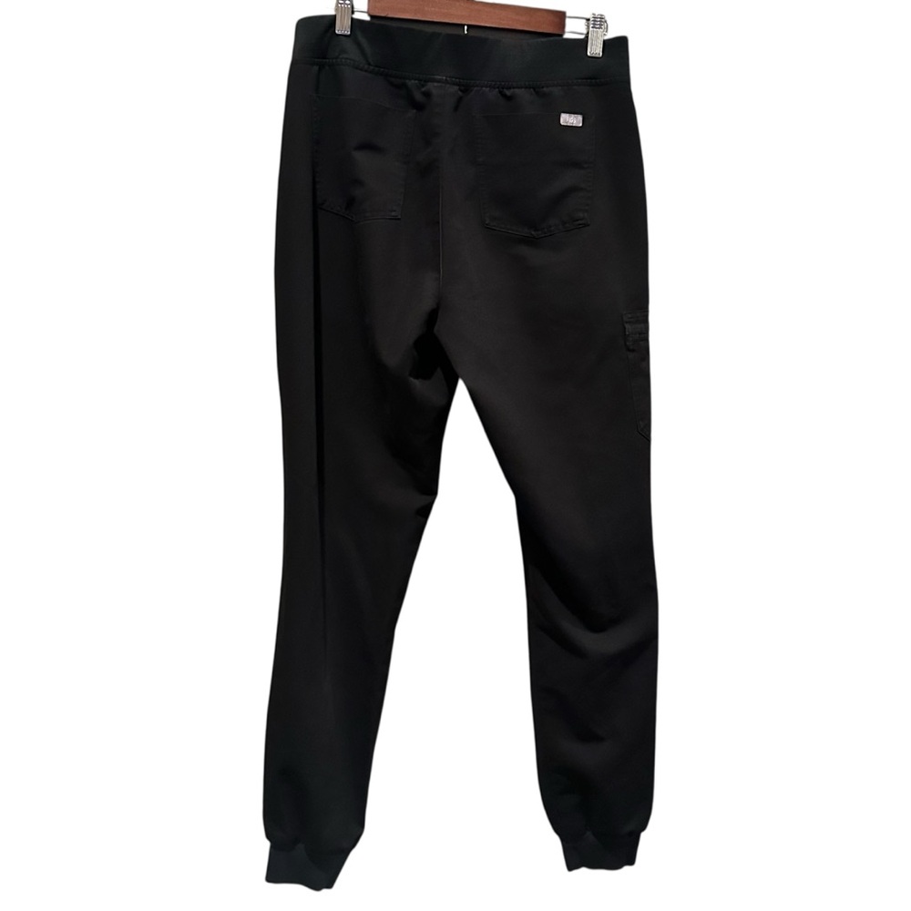 (Sold) Figs ZAMORA Jogger Pants Scrub Women Medium Tall Black Stretch W18SW2005T - Picture 5 of 11